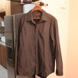 Michael Kors Black Regular Fit Mini-Dot Shirt